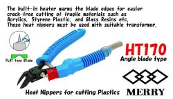 Photo1: Heat Nippers (Angled blade type)