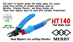 Photo1: Heat Nippers (Flat blade type)