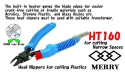 Photo1: Heat Nippers (for Cutting narrow spaces)