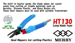 Photo1: Heat Nippers (Long blade type)